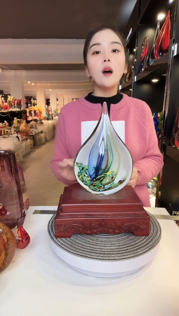 【闪购商品】茶盏琉璃摆件家居摆件