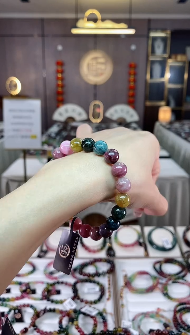 【闪购商品】碧玺单圈手串9mm+未镶嵌（多样性发一条）hon