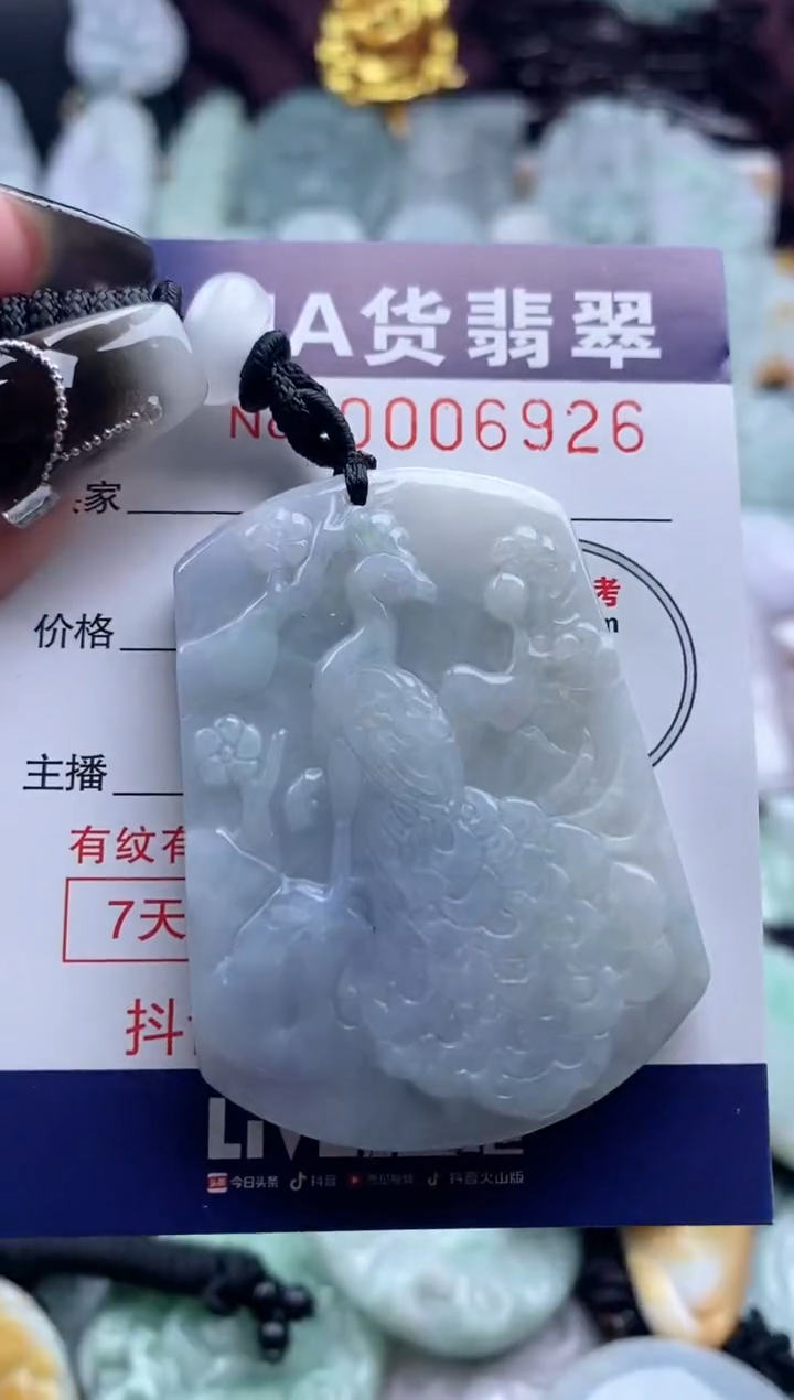 翡翠未镶嵌吊坠(不含链)1