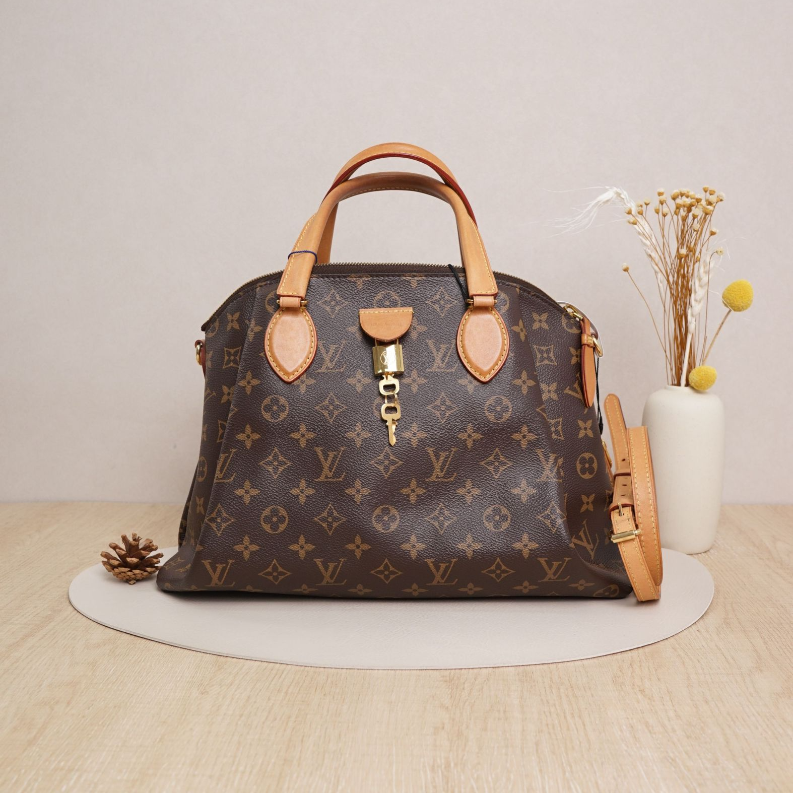 95新 LouisVuitton/路易威登  路易威登老花饺子包中号/DS045556