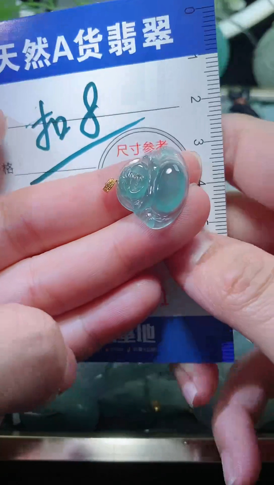 【闪购商品】翡翠颈饰18K金镶嵌天然A货翡翠多样性发货发其一