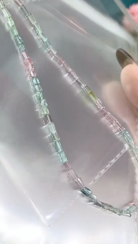 【闪购商品】碧玺手链银S925镶嵌马卡龙520