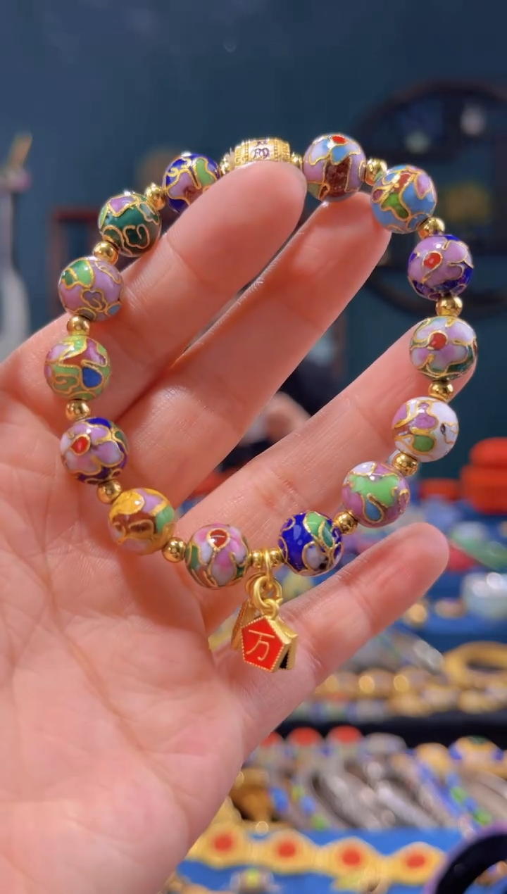 【闪购商品】非遗景泰蓝手串 多宝