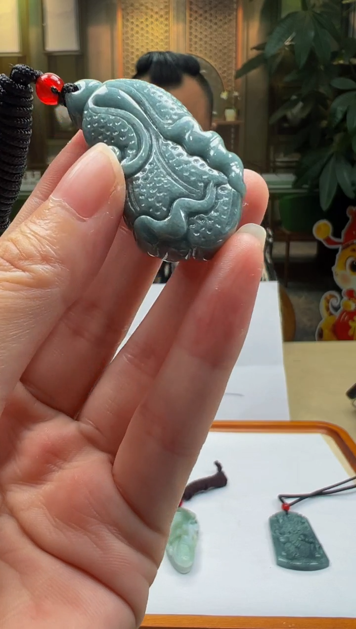 翡翠未镶嵌颈饰YY2025-5-25-3