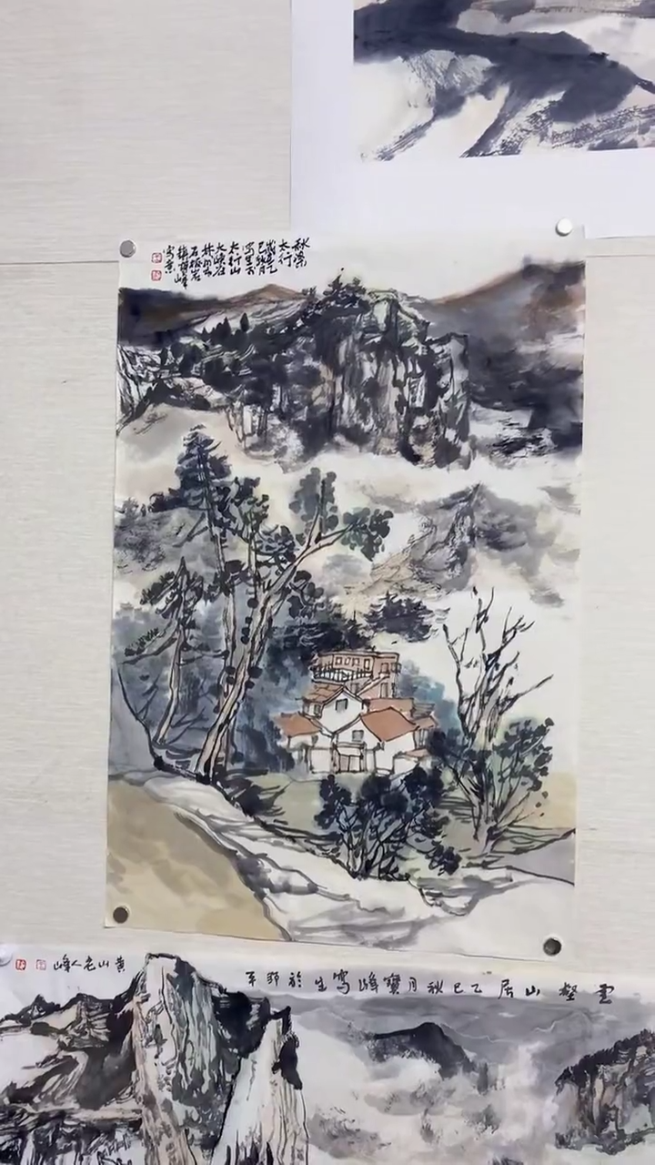 国画王宝峰写生山水画