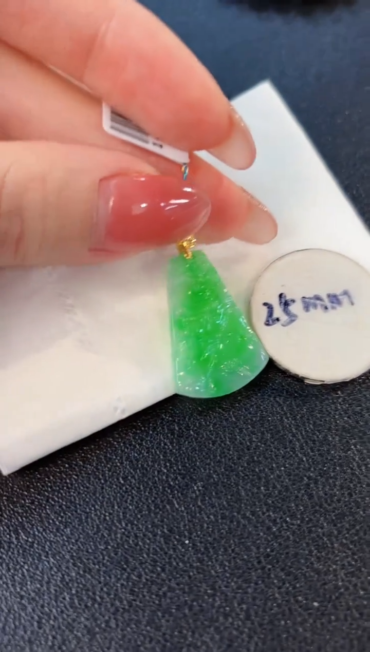 【闪购商品】翡翠颈饰18K金镶嵌缅料A货/支持复检/一件