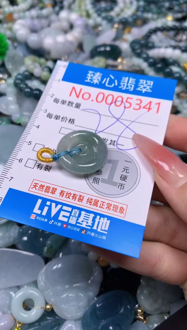 【闪购商品】翡翠颈饰未镶嵌含绳0005341
