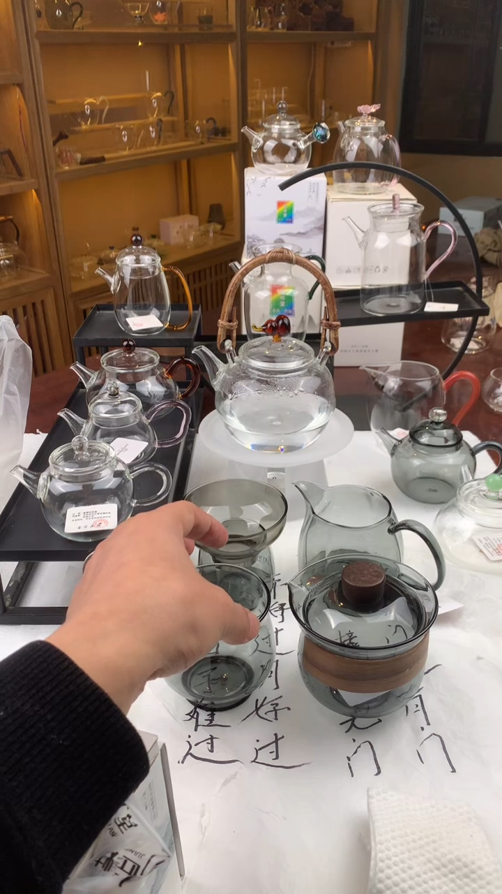 【闪购商品】紫砂茶杯富甲公杯4件套灰色