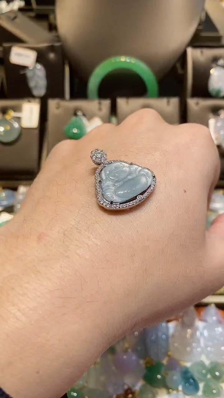 【闪购商品】翡翠颈饰未镶嵌天然A货翡翠一件