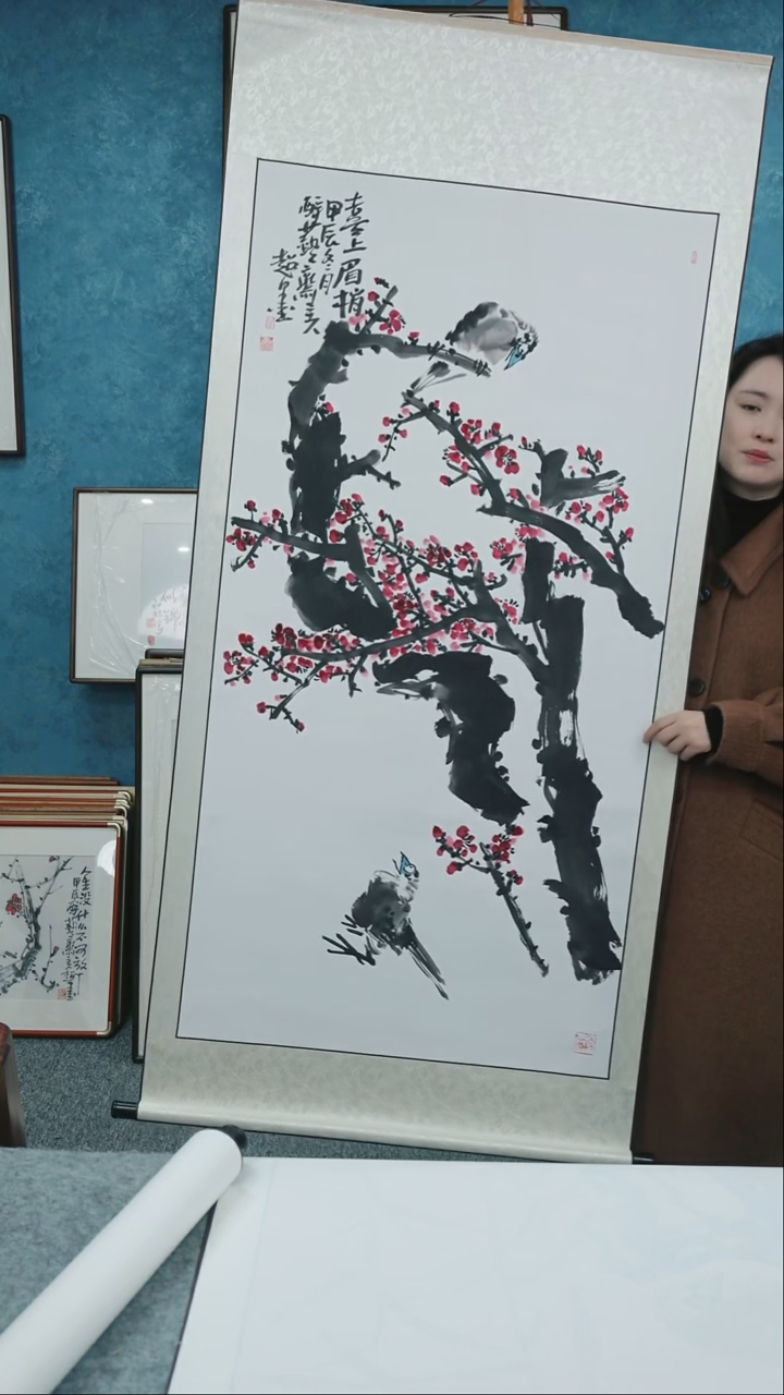 【闪购商品】国画郑志超老师花鸟卷轴