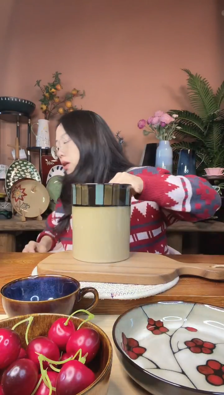 陶瓷储物罐无盖 微瑕疵