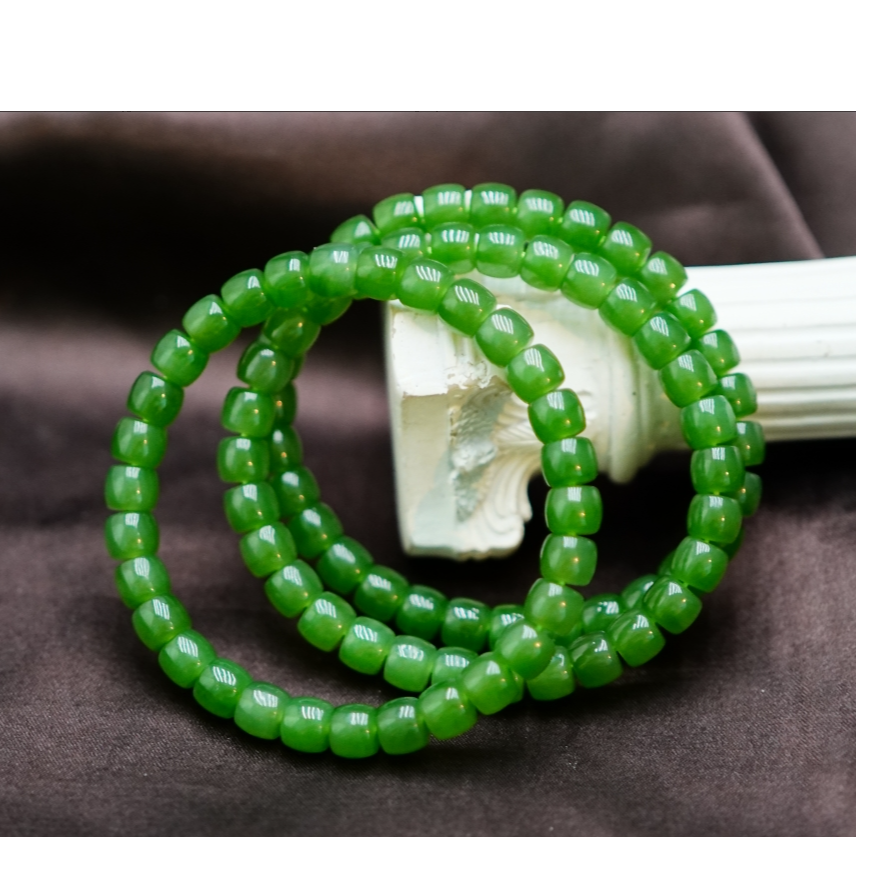 【老爸评测专属】和田玉碧玉手串6+（多样性发其一） QD041609