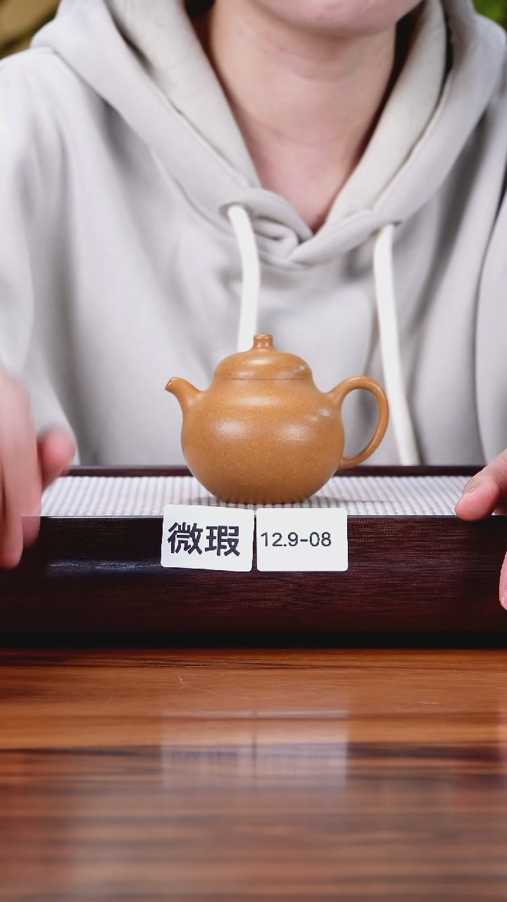 茶壶紫砂12.9-8 黄金段 匏瓜微瑕160