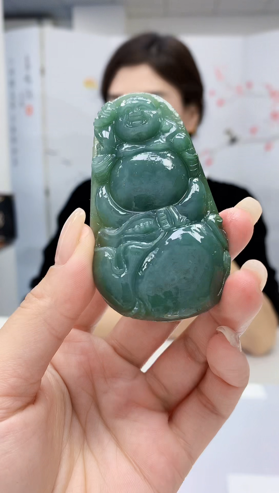 【闪购商品】定制翡翠未镶嵌4829lr-毛货挂件155