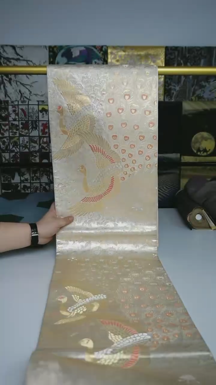 【闪购商品】织绣织锦115六通孔雀