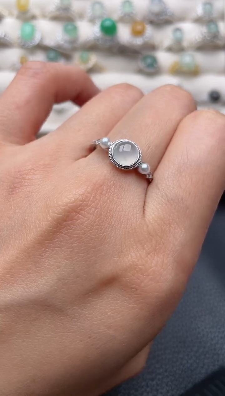 【闪购商品】翡翠戒指银S925镶嵌1111111111  14