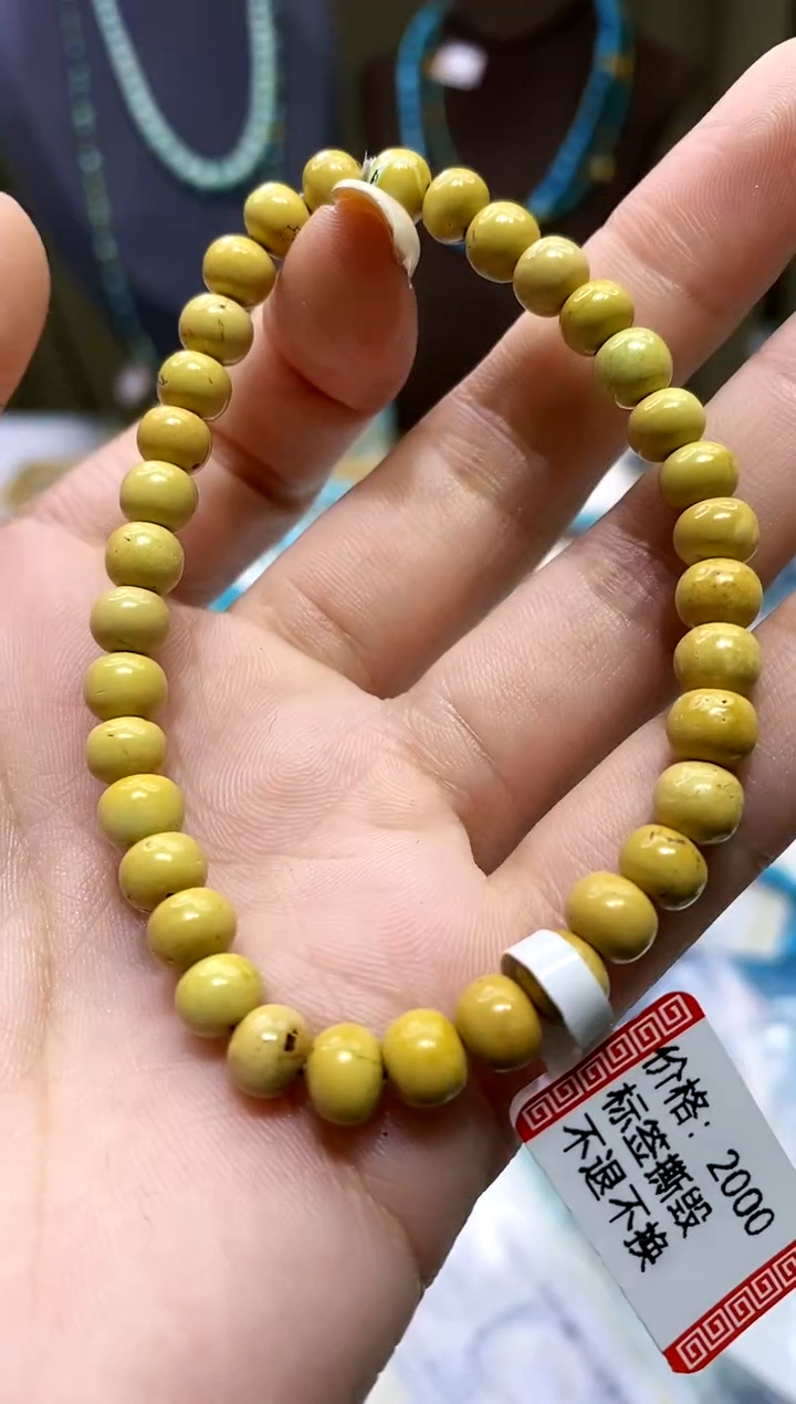 【闪购商品】绿松石未镶嵌手串414