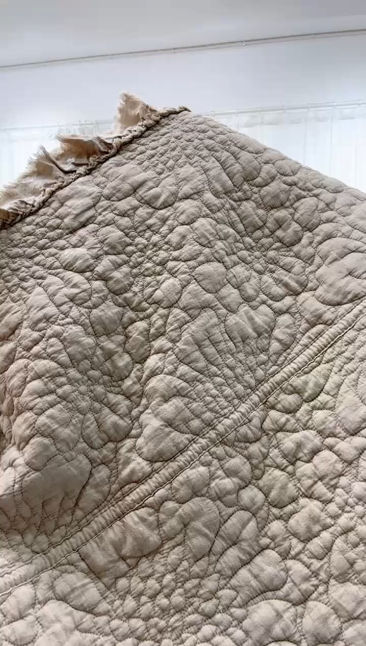 棉卷*猪300*300纯棉床盖170号微瑕