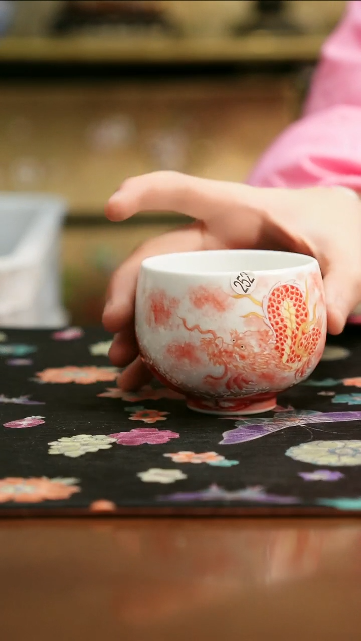 景德镇陶瓷杯碗柴烧多人