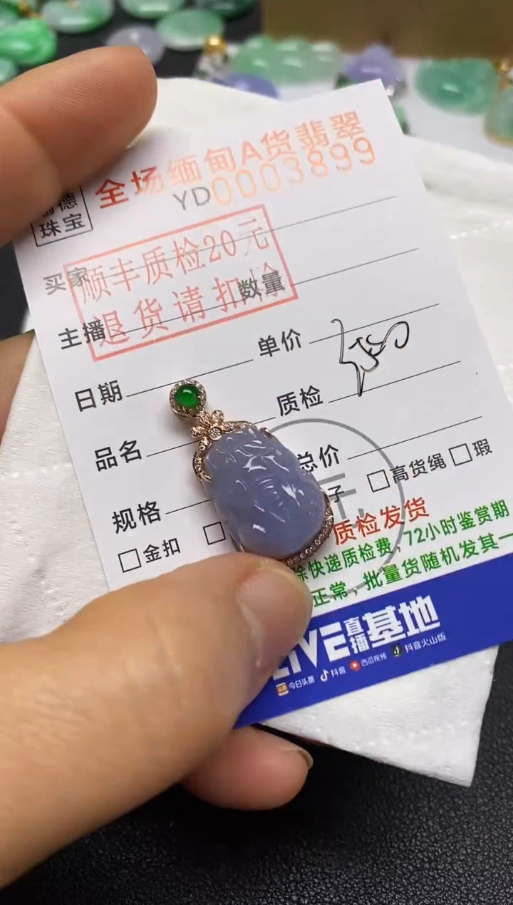 【闪购商品】翡翠吊坠(不含链)未镶嵌貔貅