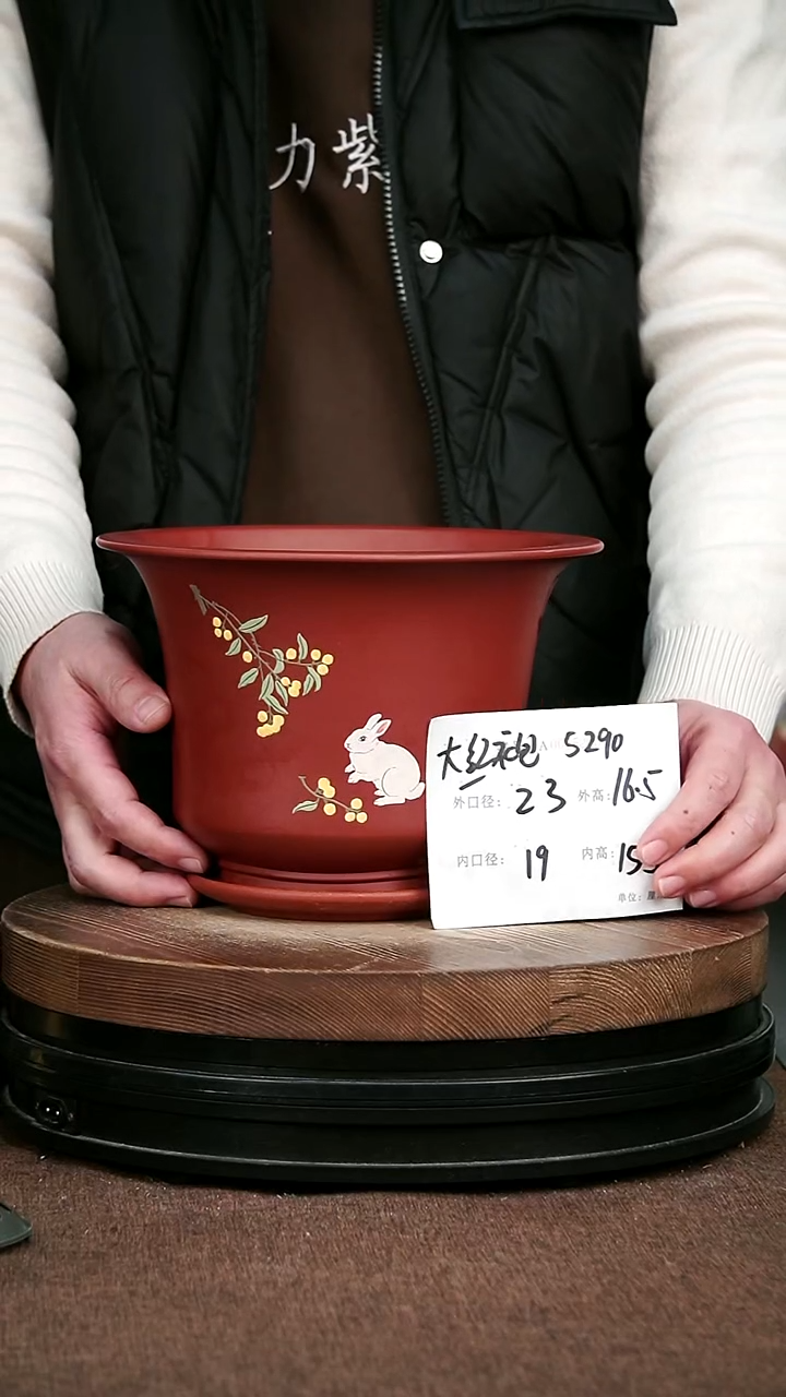 紫砂花盆花卉园艺5290+Z