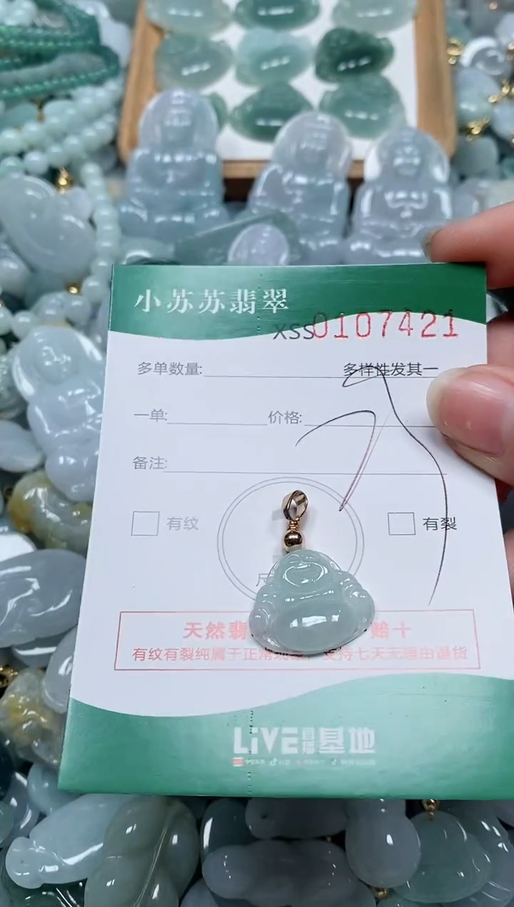 【闪购商品】翡翠颈饰未镶嵌闪购商品0107421