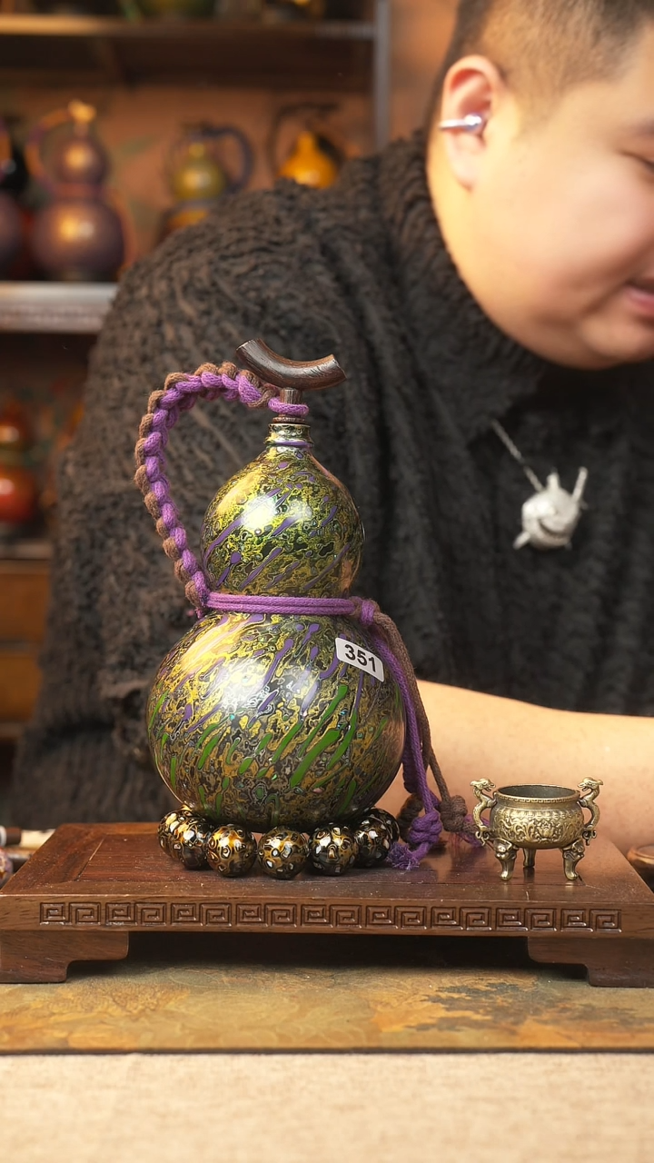 【闪购商品】351大漆葫芦一物一拍记葫堂出品