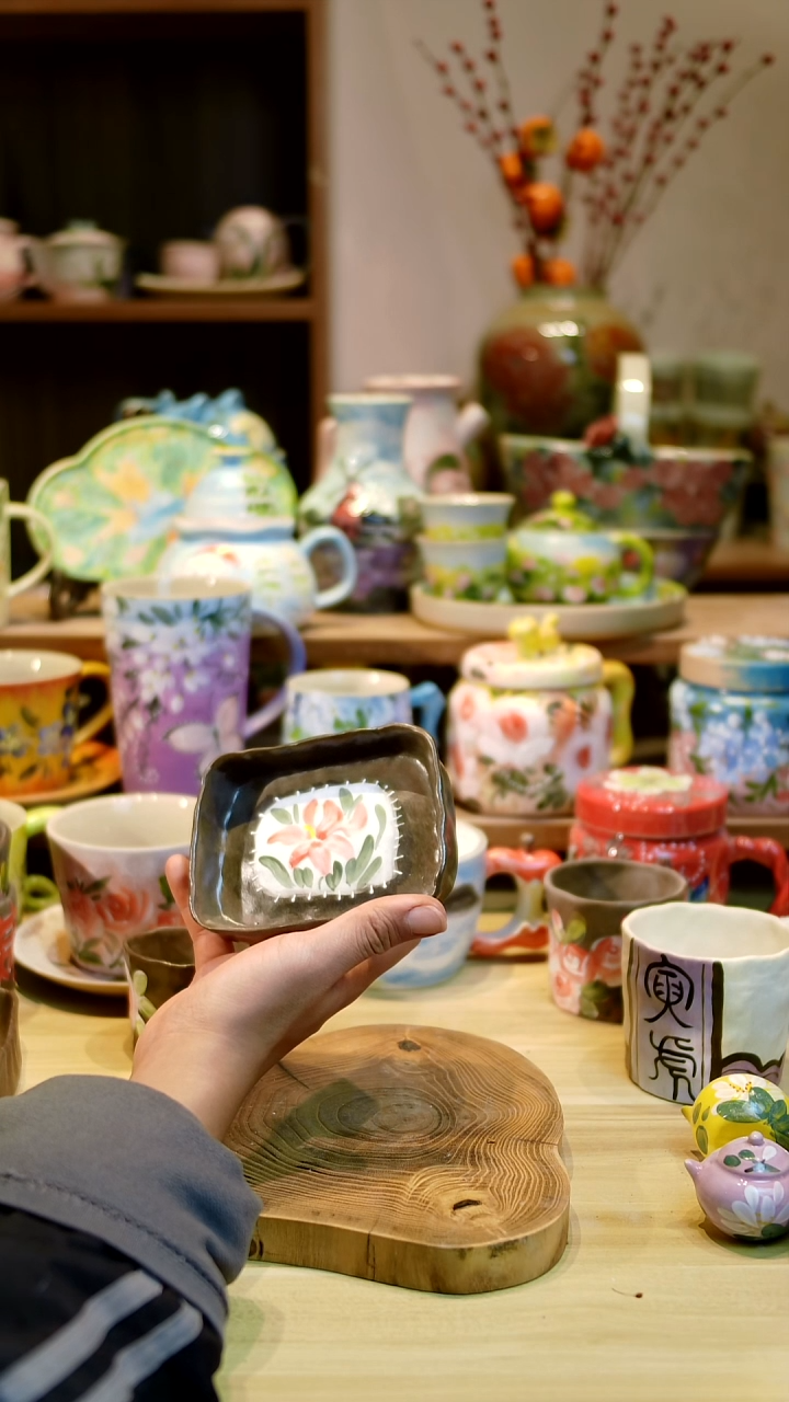 瓷片景德镇釉下五彩手绘陶瓷