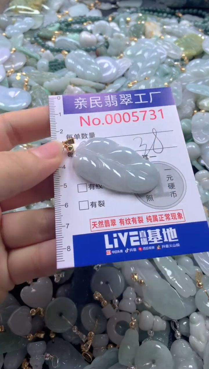 【闪购商品】翡翠吊坠(不含链)未镶嵌5731