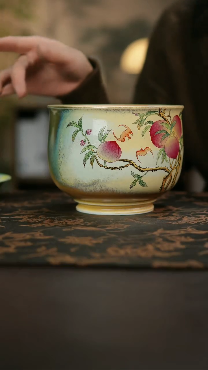 景德镇陶瓷杯碗柴烧多人