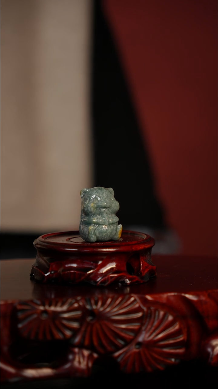 未镶嵌摆件翡翠小仓鼠