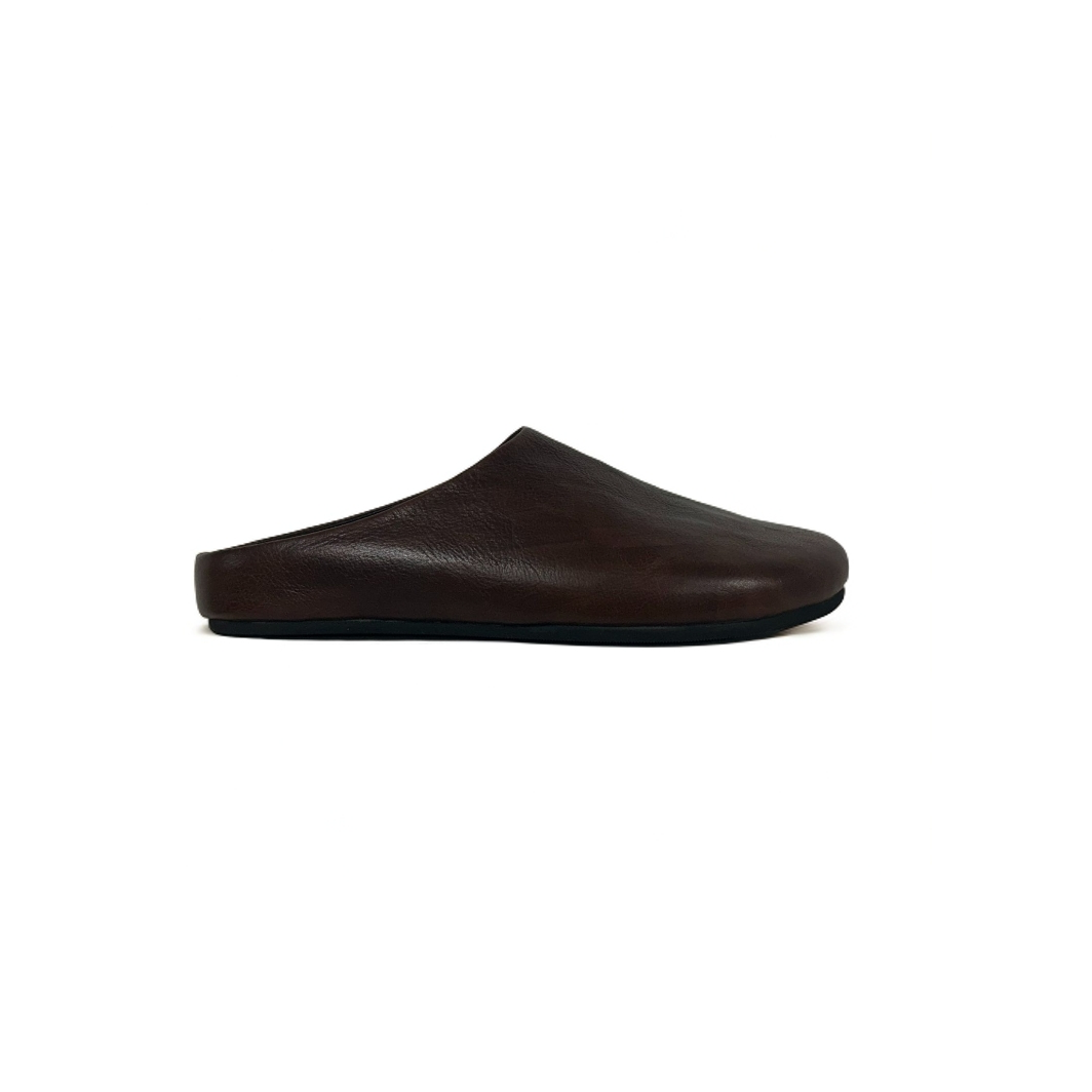 ROW 头层擦色牛皮做旧情侣勃肯鞋男女同款足弓支撑包头半拖穆勒鞋