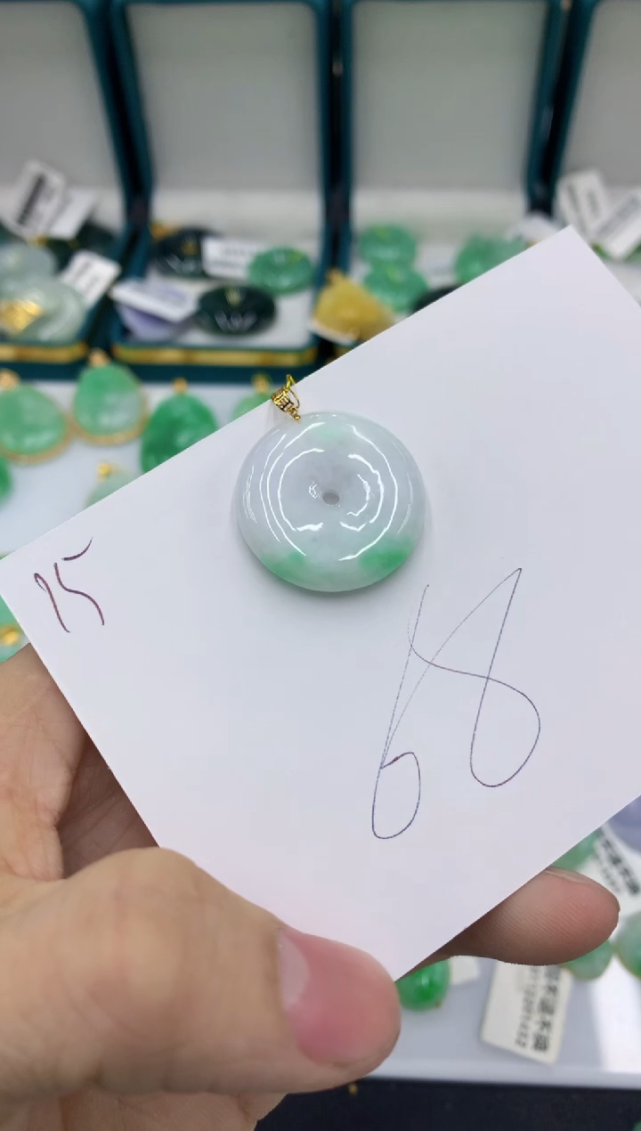 【闪购商品】翡翠颈饰18K金镶嵌11111111111