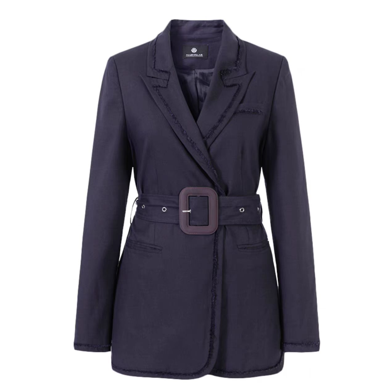 曼德诗天丝亚麻休闲时尚西装431273-92998