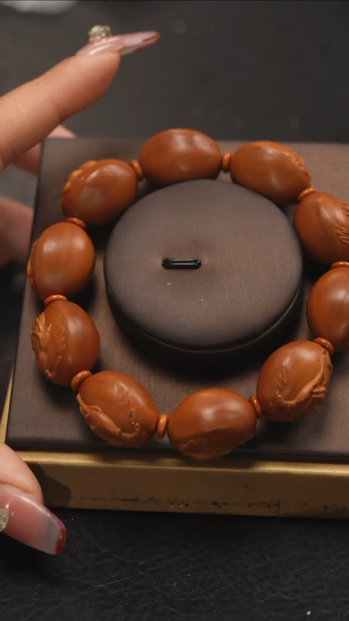 【闪购商品】橄榄核手串/手链 鱼子精品核雕