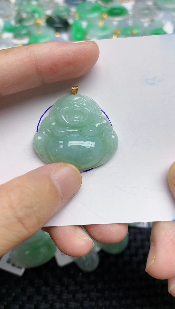 颈饰未镶嵌翡翠天然缅甸A货翡翠百元以上9元证书费自理