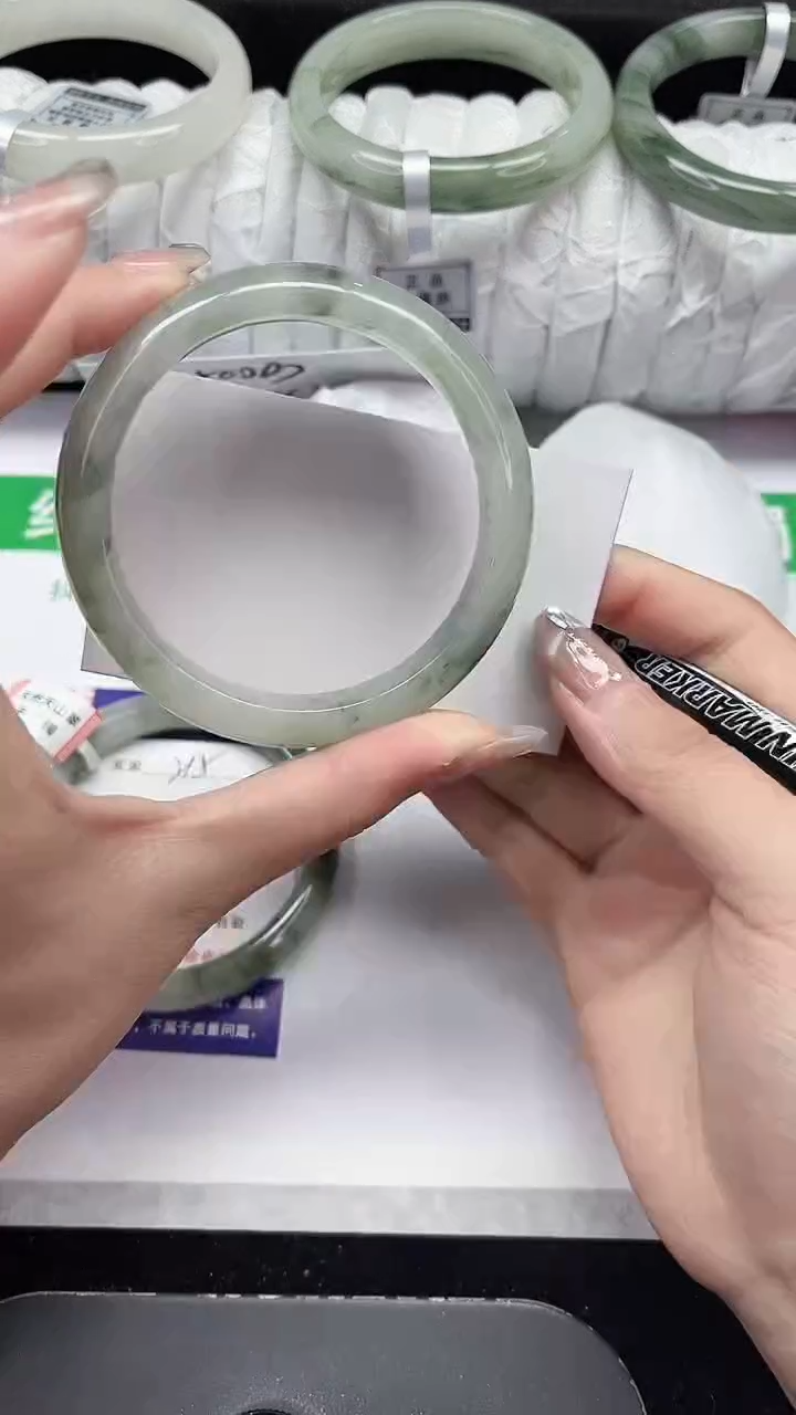 未镶嵌手镯石英质玉216-58/59