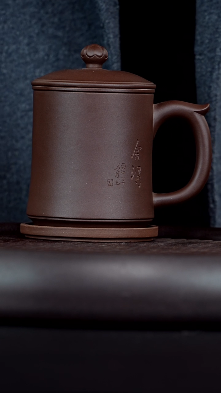 【闪购商品】紫砂茶杯紫砂四件套莲子舍得