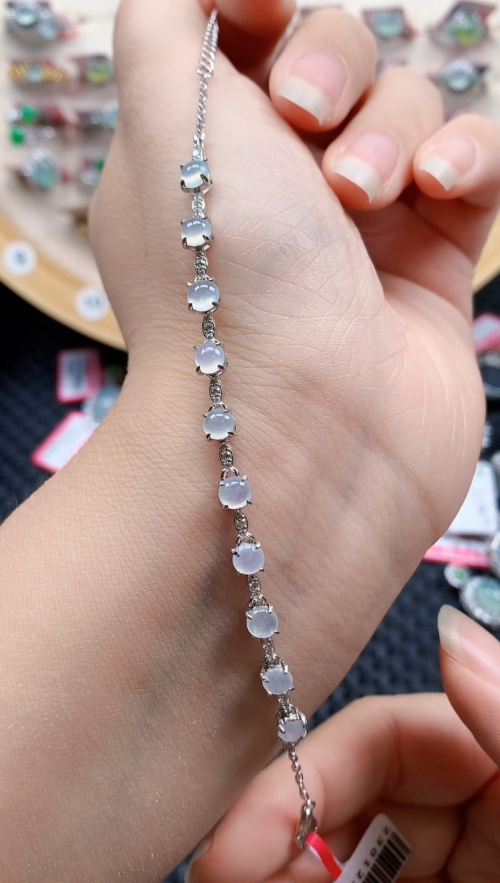 银S925镶嵌戒指翡翠天然A货缅甸翡翠