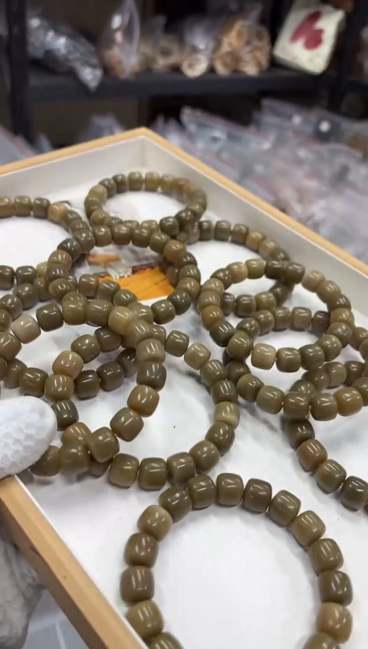 手串菩提根/象牙果13奶咖正桶（519）
