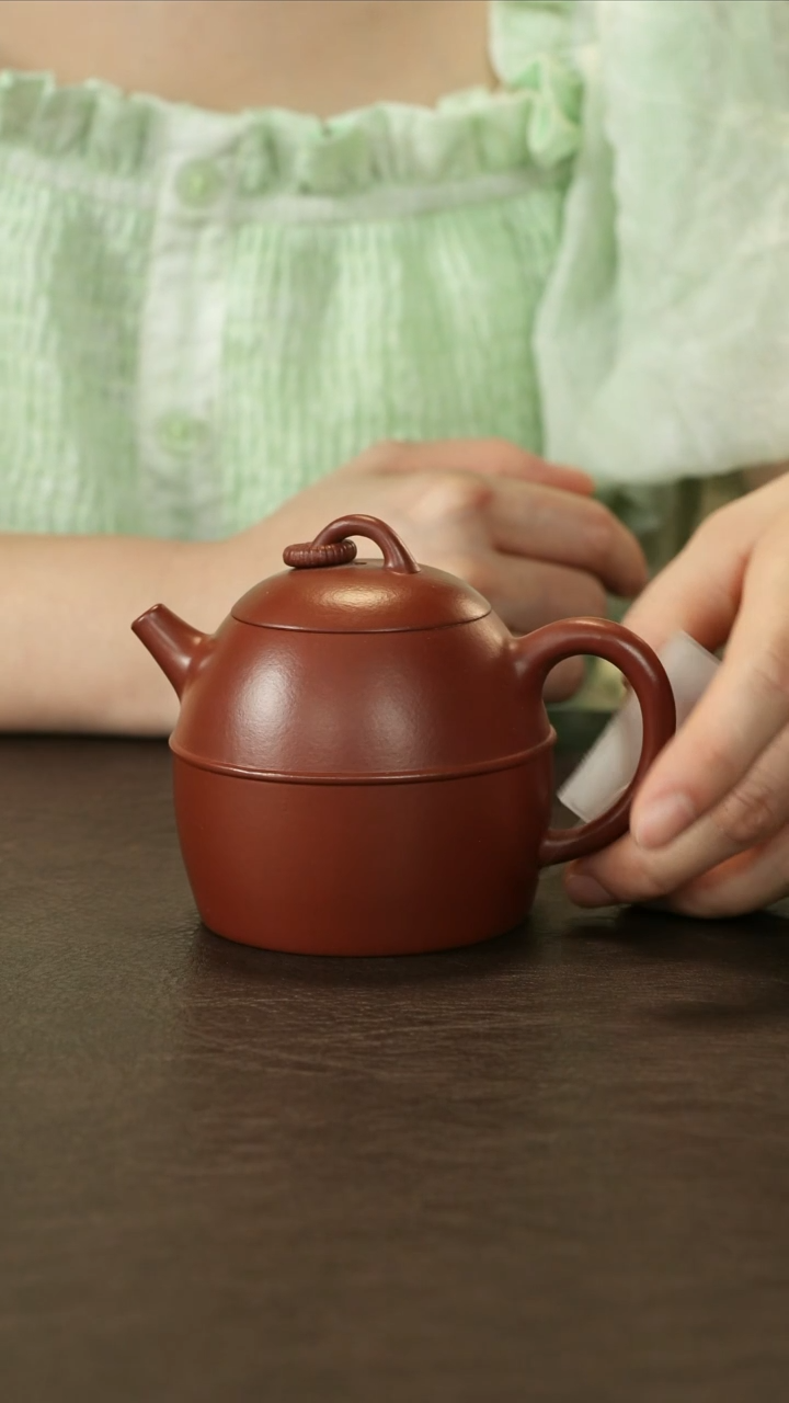 茶壶紫砂胡琪 秦权  大红袍  200cc