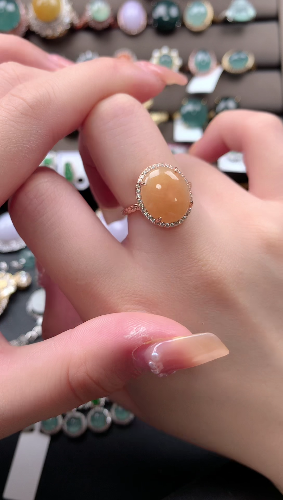 【闪购商品】翡翠戒指银S925镶嵌5124124