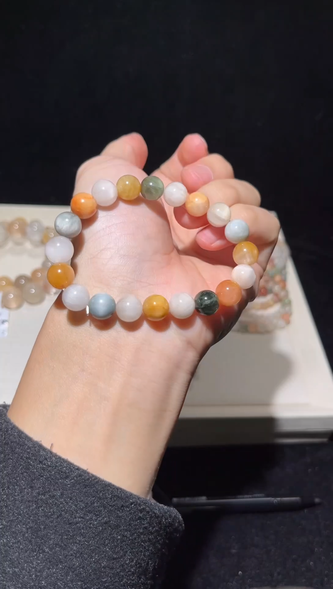 未镶嵌手串水晶25彩兔毛辉出厂价默认微瑕9+