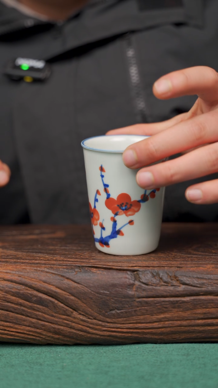 【闪购商品】瓷片20景德镇杯釉下手工手绘瓷器