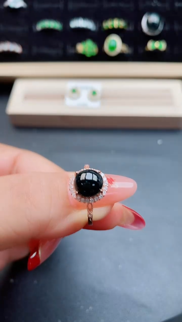 【闪购商品】翡翠戒指银S925镶嵌5080550