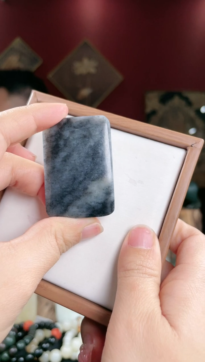 【闪购商品】和田玉挂件未镶嵌青花无事牌