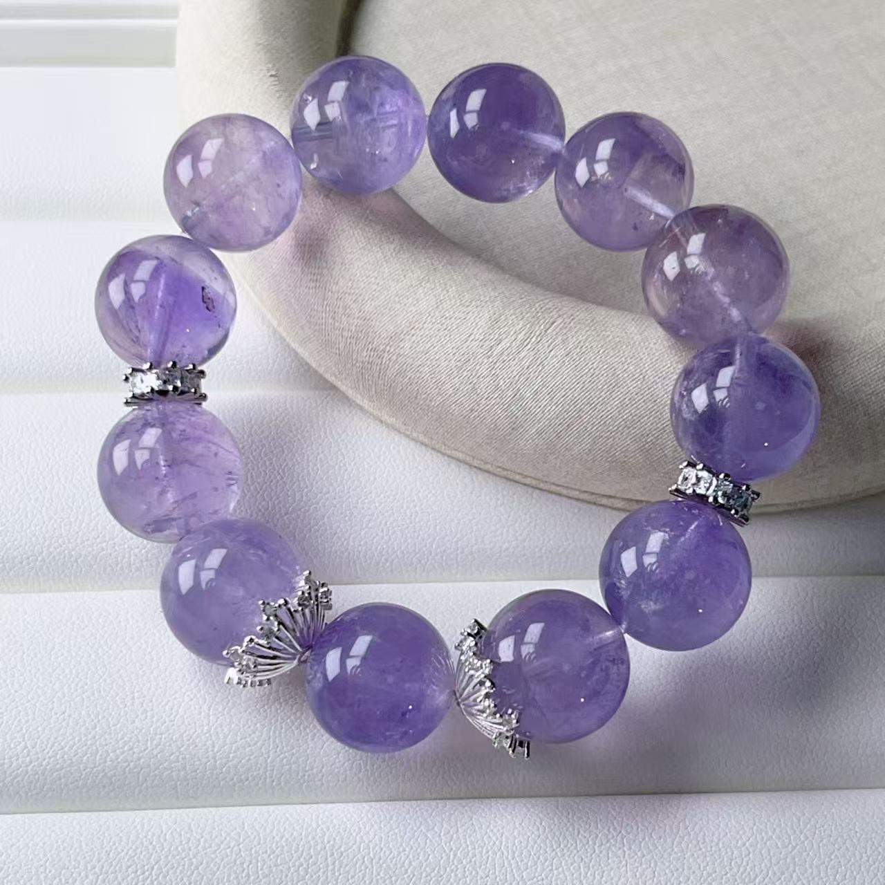 【智慧与灵性】玻利维亚紫增强手串原创设计