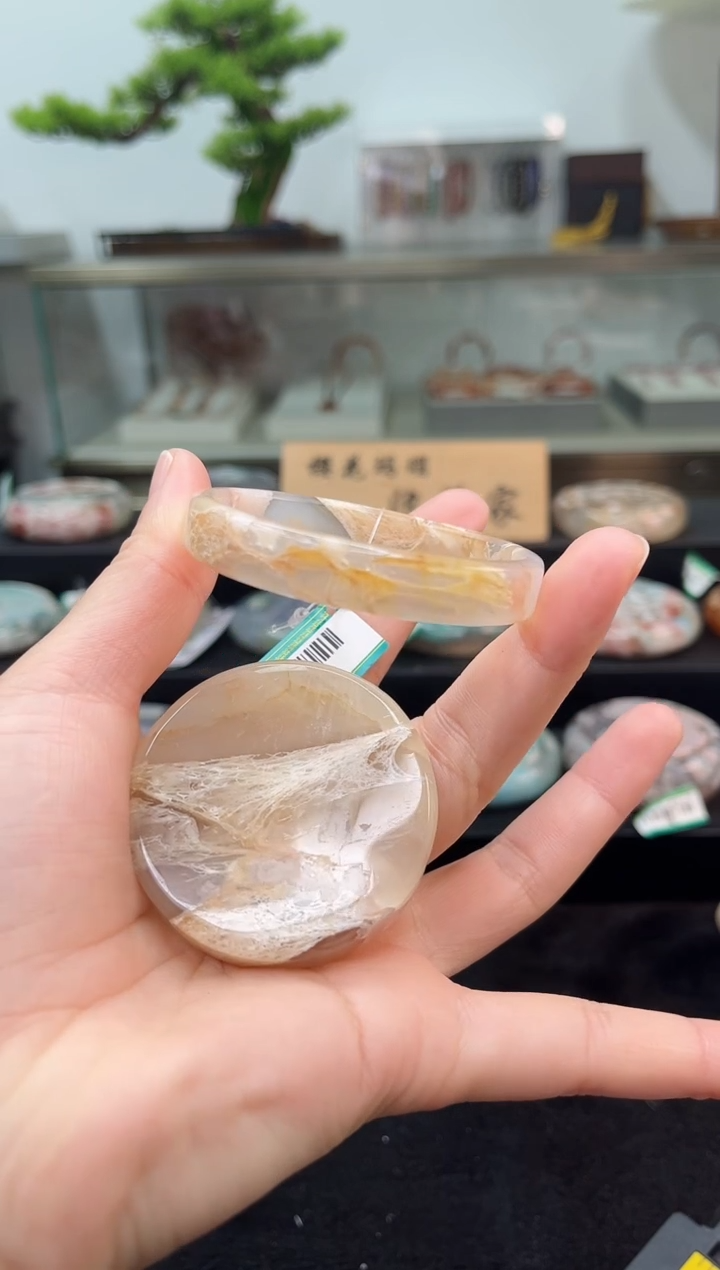 未镶嵌手镯石英质玉53圈口（赠品镯心）1888474