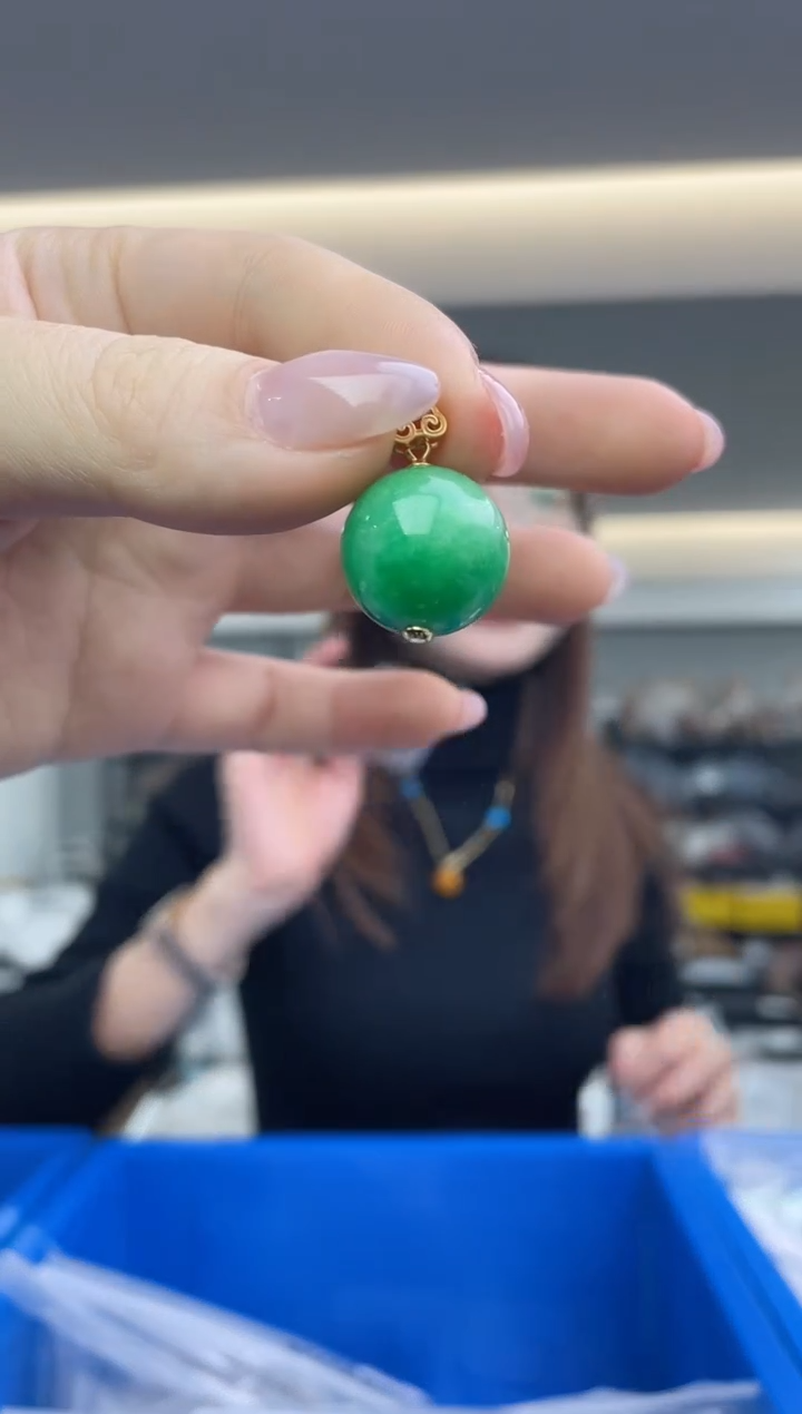 【闪购商品】翡翠颈饰银S925镶嵌（多样性发一件）