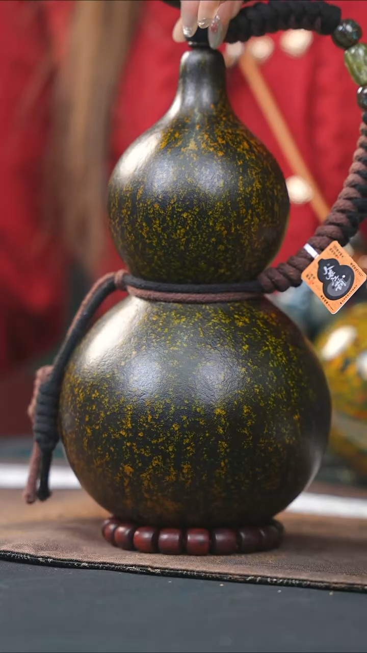 【闪购商品】WK307大漆酒葫芦不包手串及旋转底座